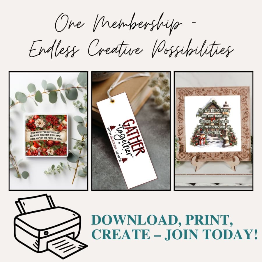 Christian Printable Craft Club – New Faith-Filled Designs