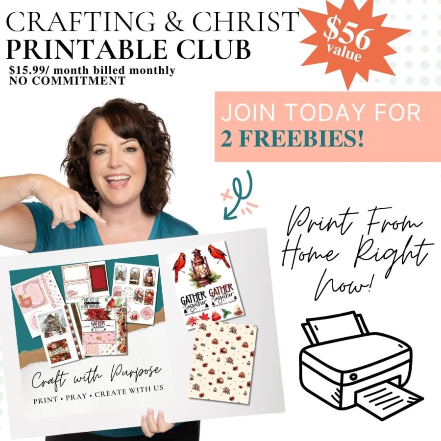 Christian Printable Craft Club – New Faith-Filled Designs