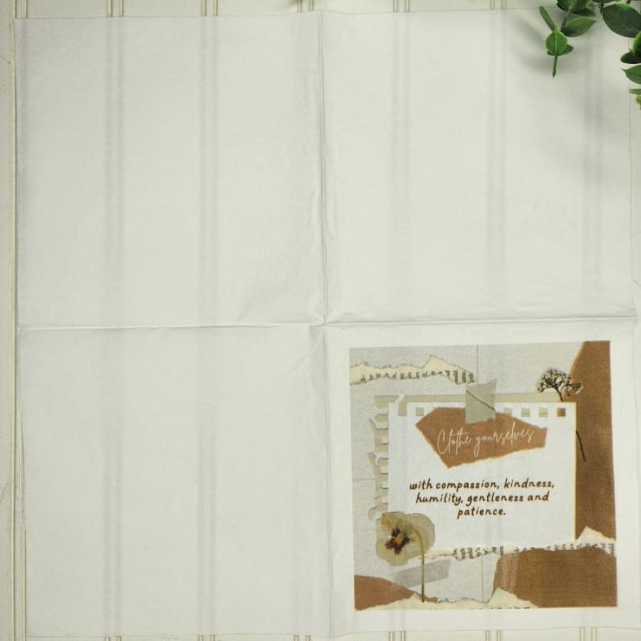 Clothe Yourselves Colossians 3:12-14 Christian Paper