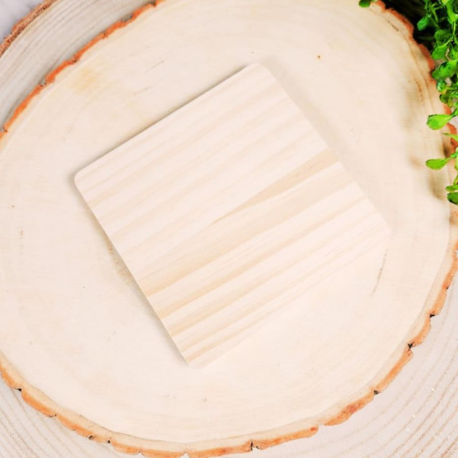Coasters For Decoupage - SQUARE WOOD