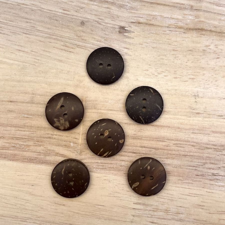 Coconut Shell Button For Decoupage [6-Pack]