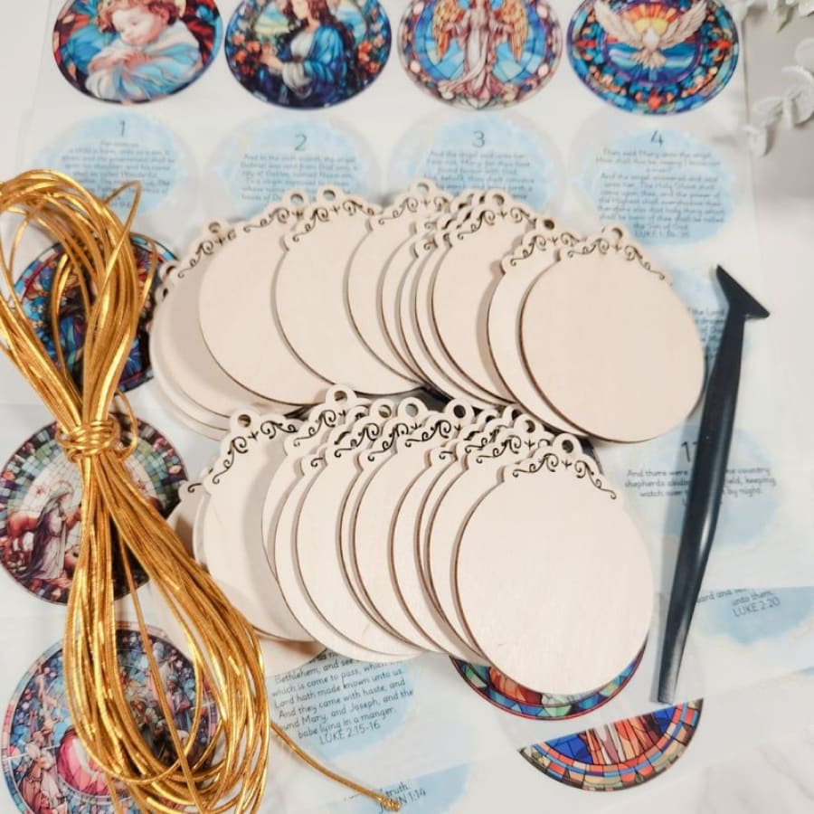 Countdown to Christmas Advent Ornament Kit with Scripture