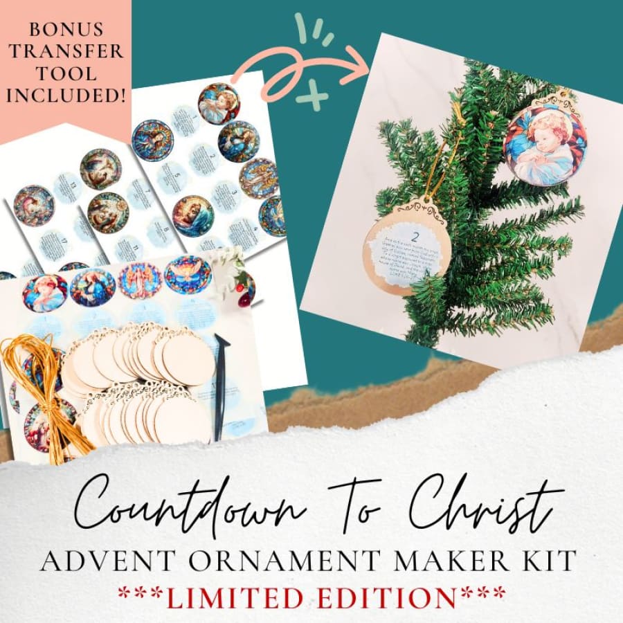 Countdown to Christmas Advent Ornament Kit with Scripture