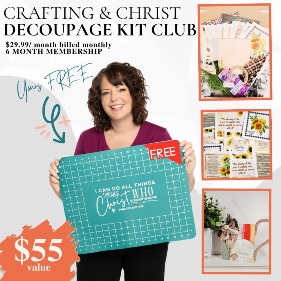 Crafting & Christ DECOUPAGE Kit Club Membership [6 Months