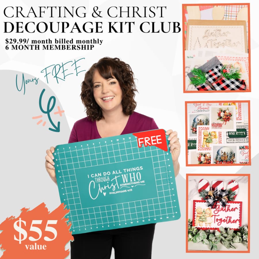 Crafting & Christ DECOUPAGE Kit Club Membership [6 Months