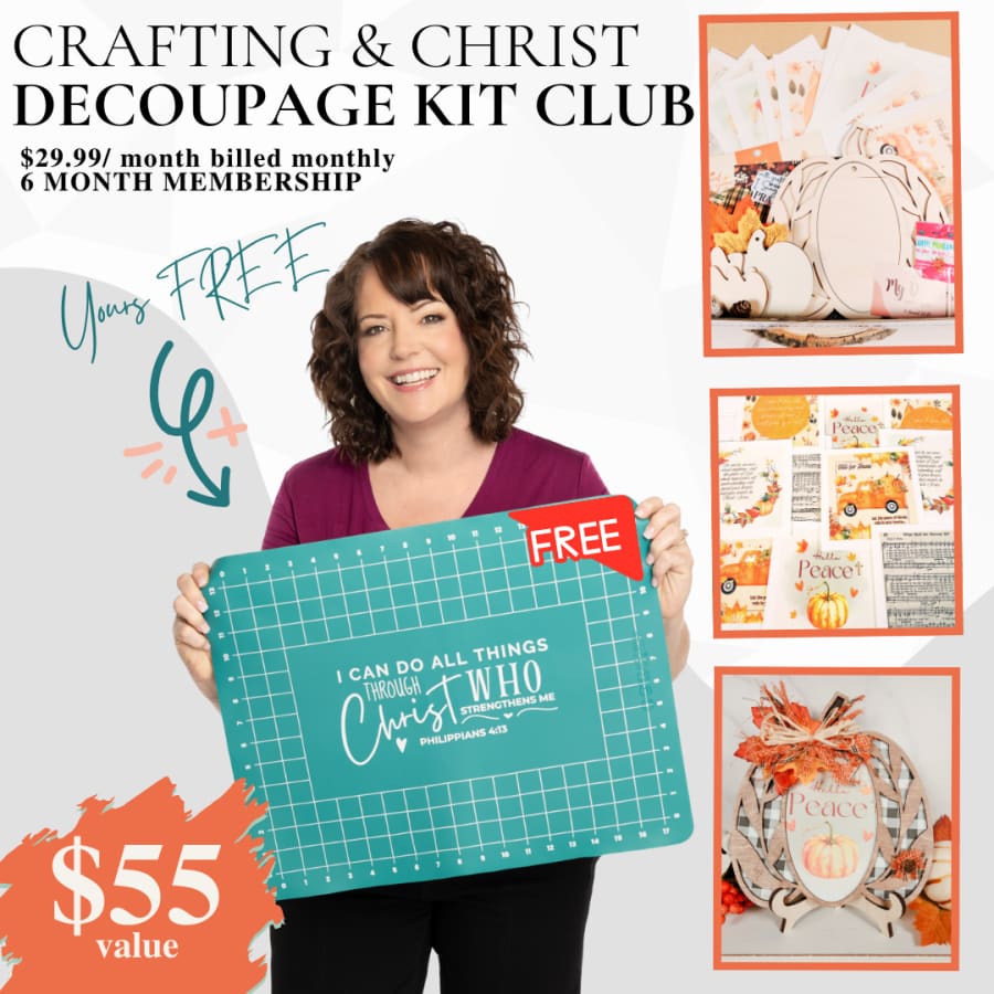 Crafting & Christ DECOUPAGE Kit Club Membership [6 Months