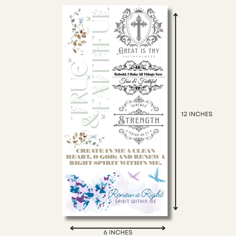 Crafting & Christ Transfer Club – Monthly Bible Verse