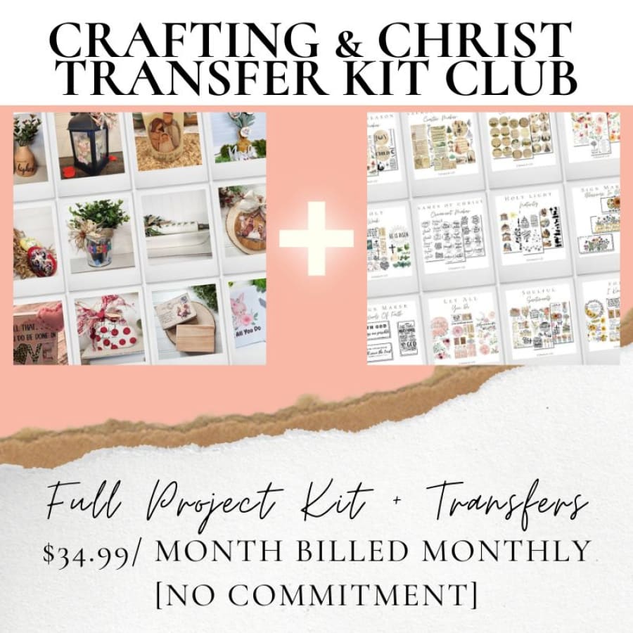 Crafting & Christ Transfer Kit Club Membership [1 Month]