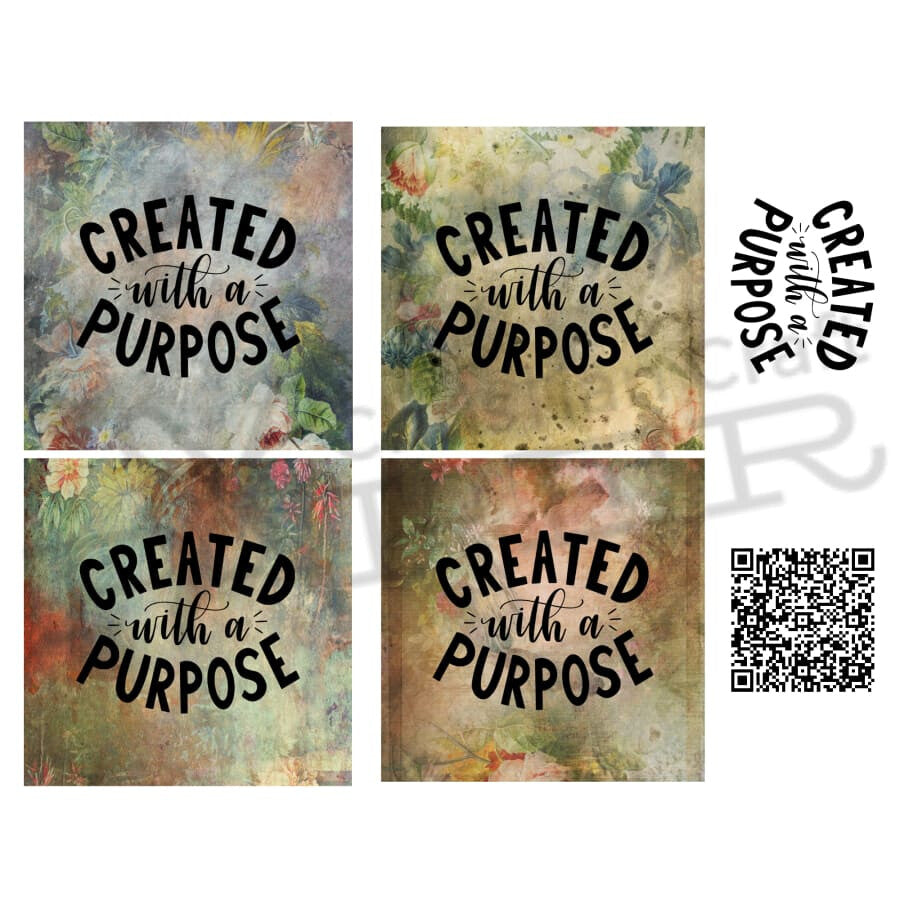 Created With A Purpose Coaster Set Christian Rice Paper 