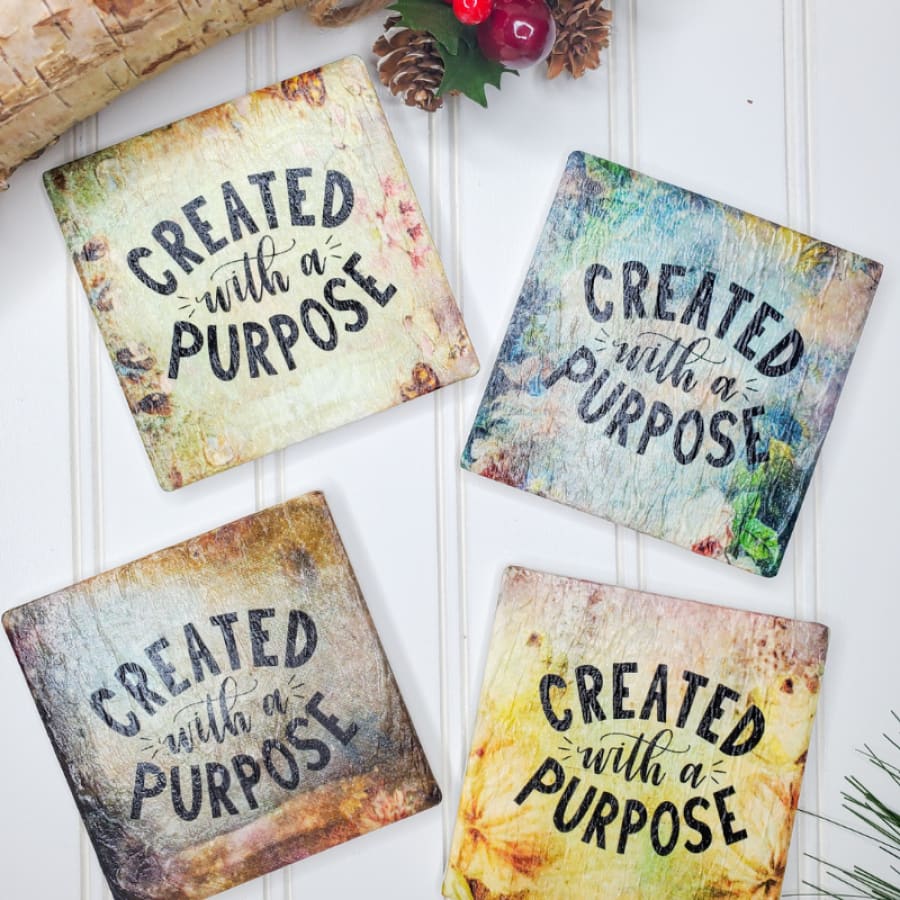 decoupage paper, digital paper, created with a purpose, 4 inch coaster, bible verse, digital papers