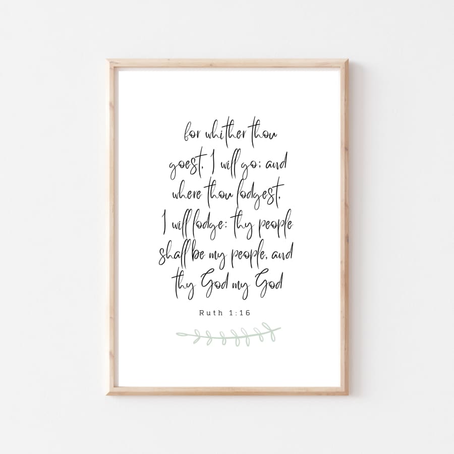 Daily Bread Printable Wall Art | Digital Download - Ruth 