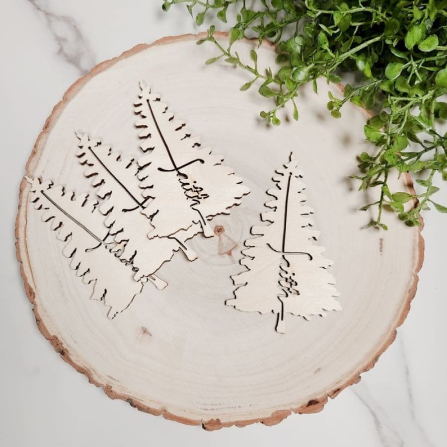 Faith Filled Pine Tree Cutout [4-Pack]