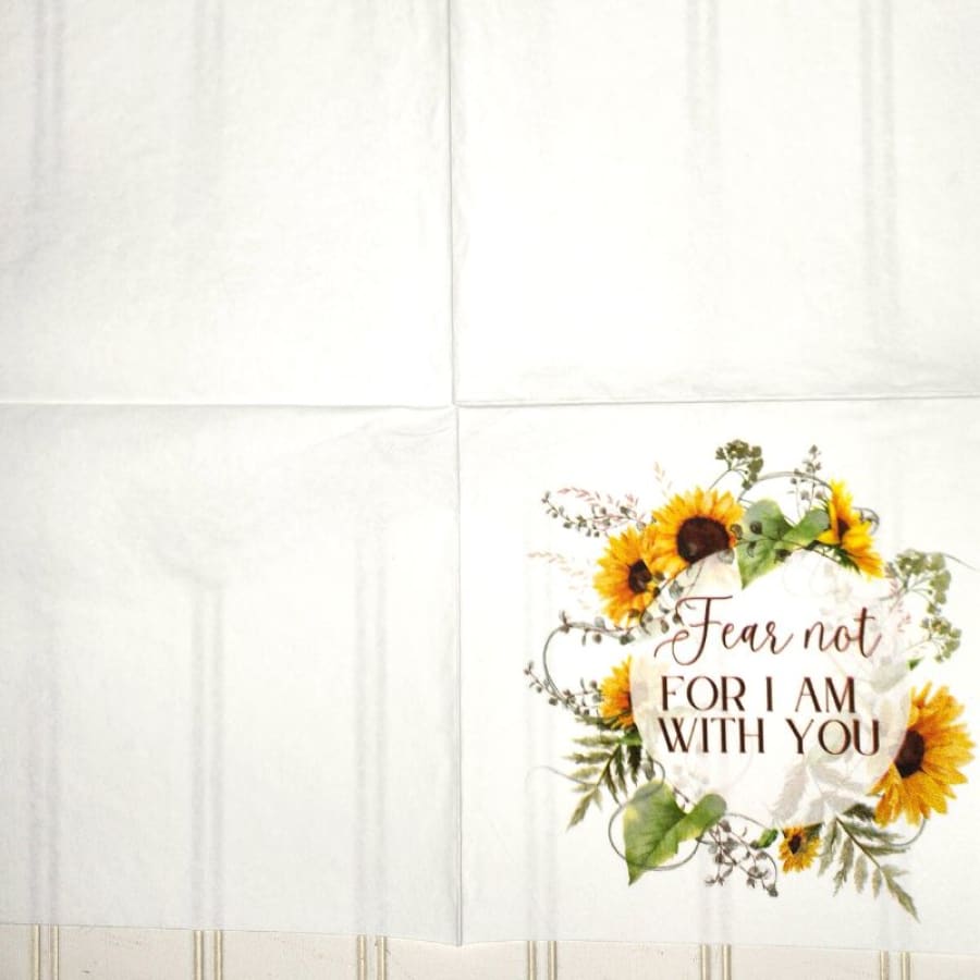 Fear Not Isaiah 41:10 Christian Paper Decoupage Napkins