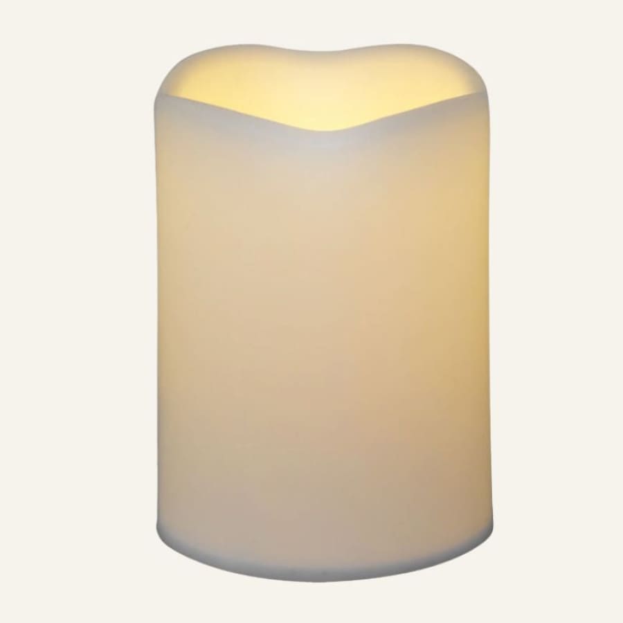 Flameless LED Wax Pillar Candles For Decoupage