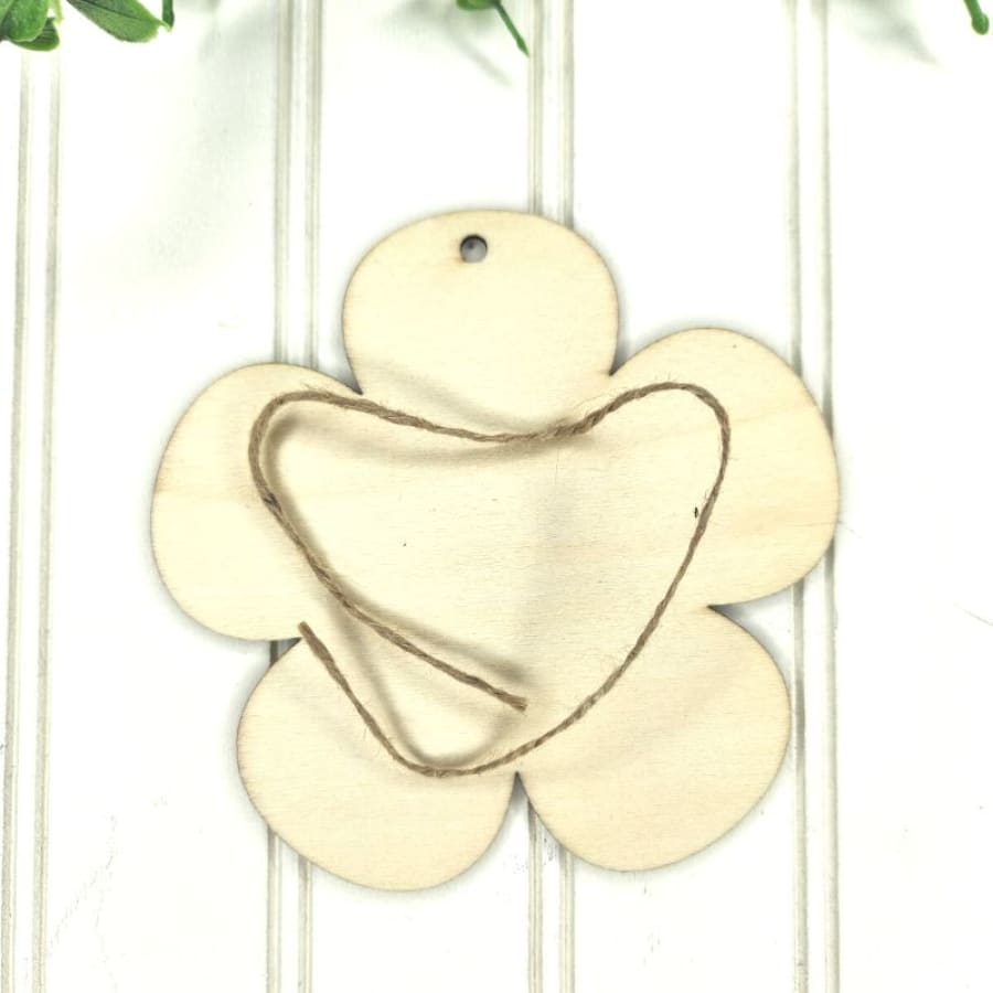 Flower Shaped Craft Cutout For Decoupage