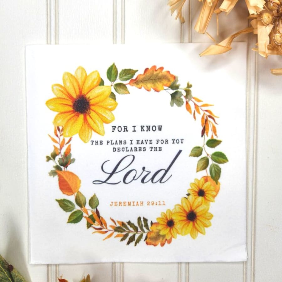 For I Know Jeremiah 29:11 Christian Paper Decoupage Napkins