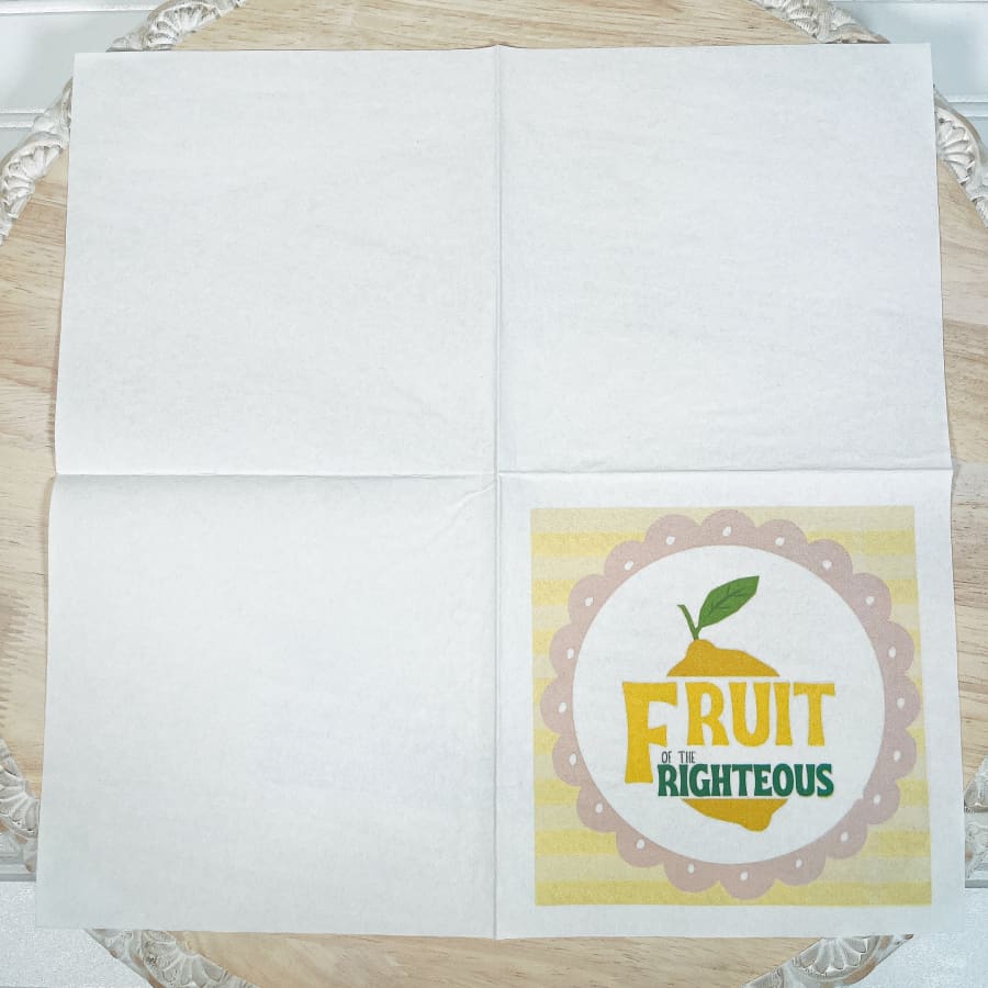 Fruit Of The Righteous Proverbs 11:30 Christian Paper