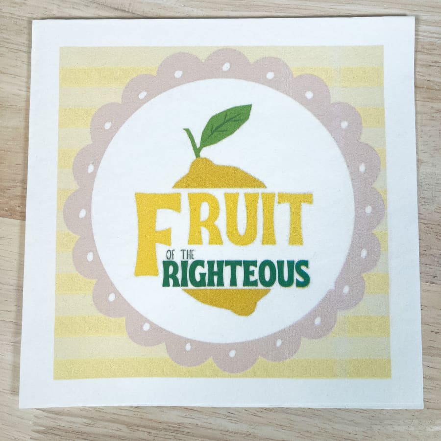 Fruit Of The Righteous Proverbs 11:30 Christian Paper
