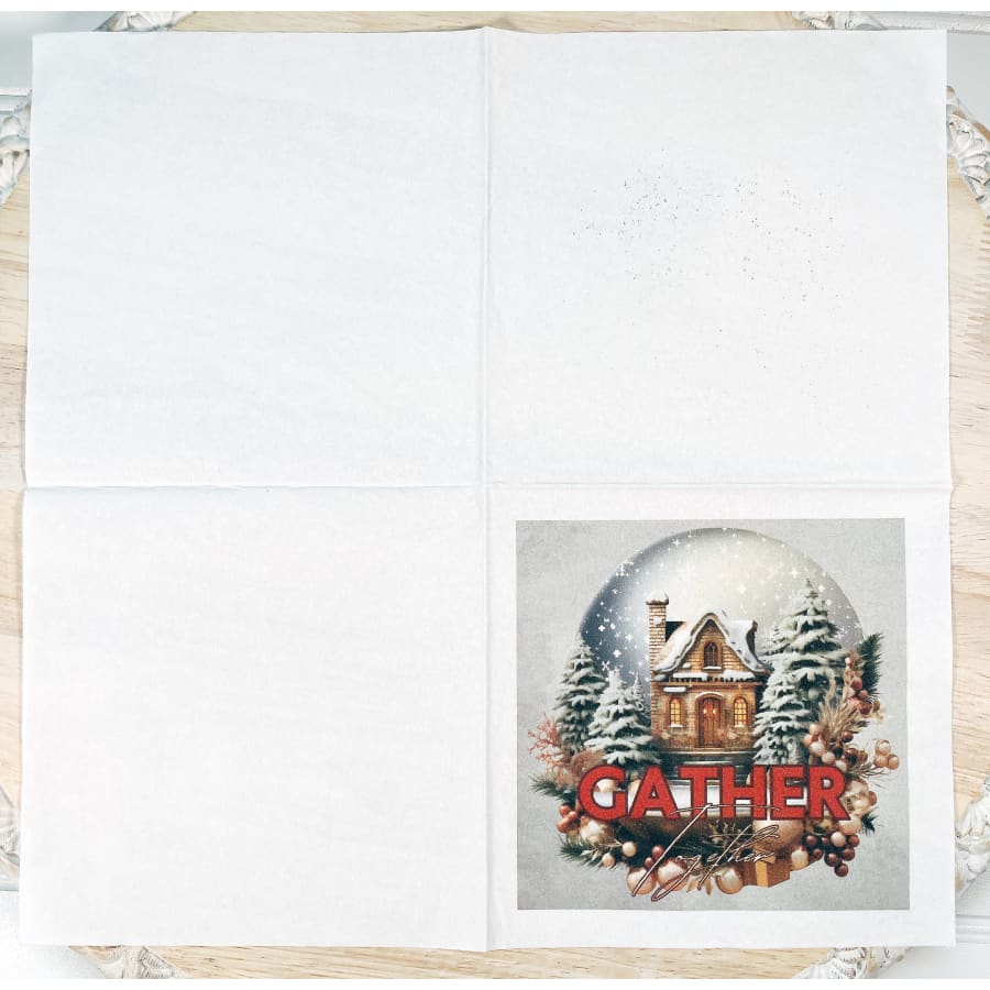 Gather Together Matthew 18:20 Christian Paper Decoupage