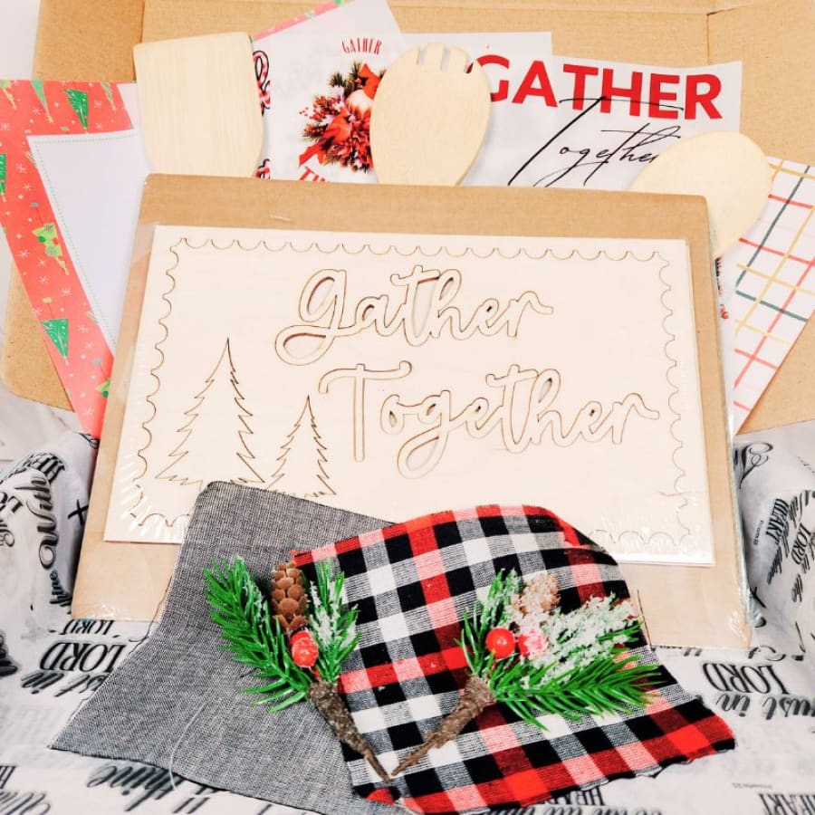 Gather Together Wooden Spoon Sign Maker Kit