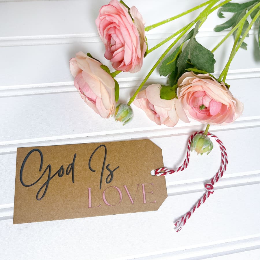 God Is Love Rub On Transfers