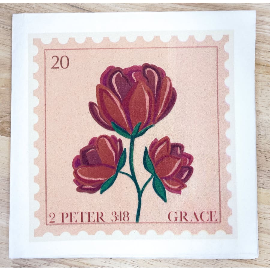 Grace 2 Peter 3:18 Christian Paper Decoupage Napkins