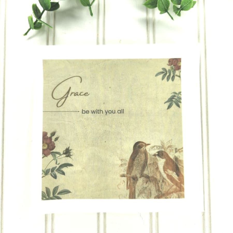 Grace Be With You All Hebrews 13:25 Christian Paper