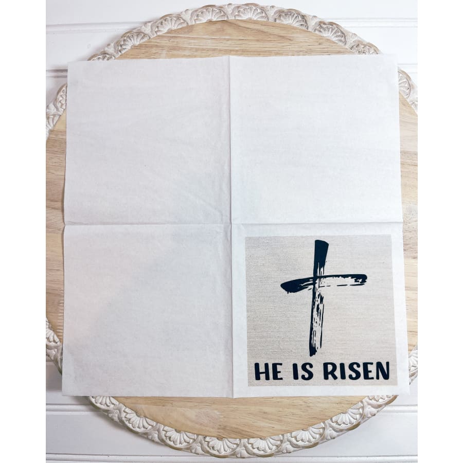He Is Risen Matthew 28:6 Christian Paper Decoupage Napkins