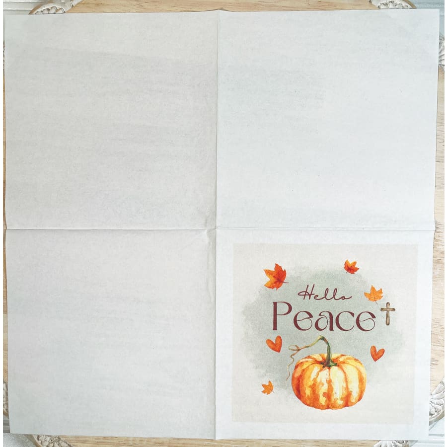 Hello Peace John 14:27 Christian Paper Decoupage Napkins