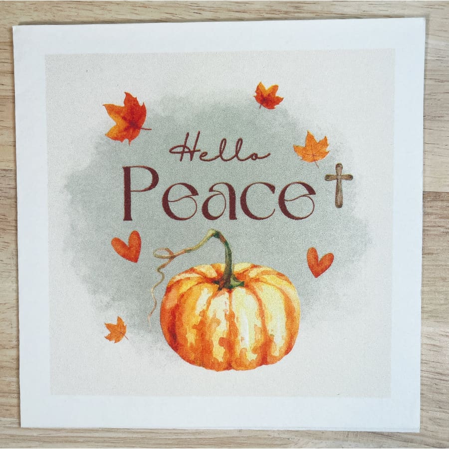Hello Peace John 14:27 Christian Paper Decoupage Napkins