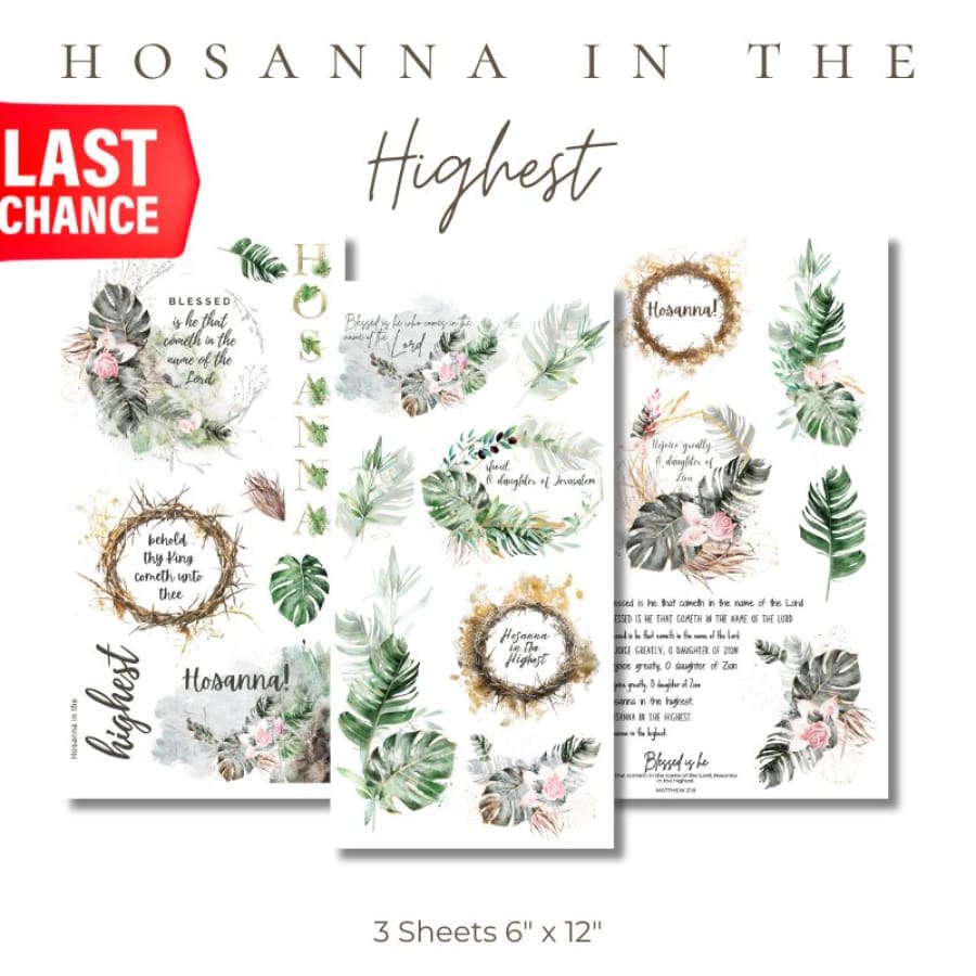 Hosanna In The Highest Rub On Transfers
