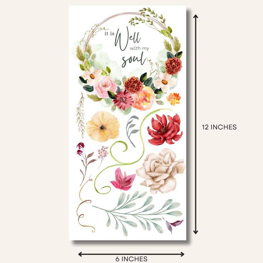 It Is Well With My Soul | Christian Rub On Transfers