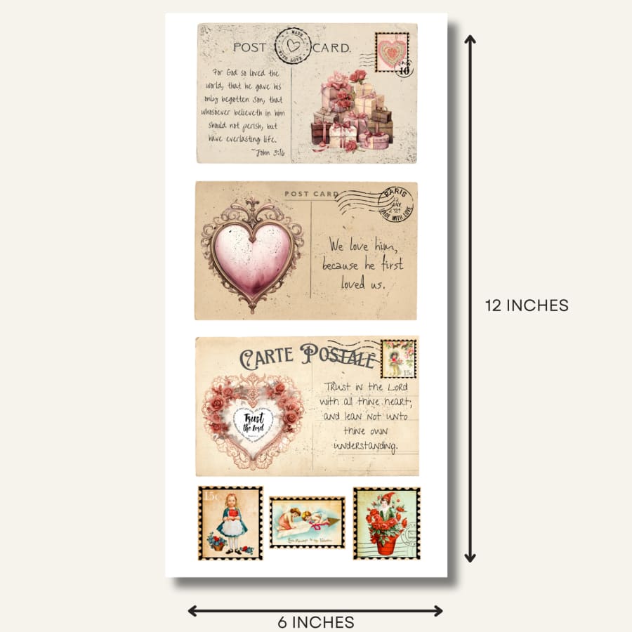 Love Letter Premium Rub On Transfers