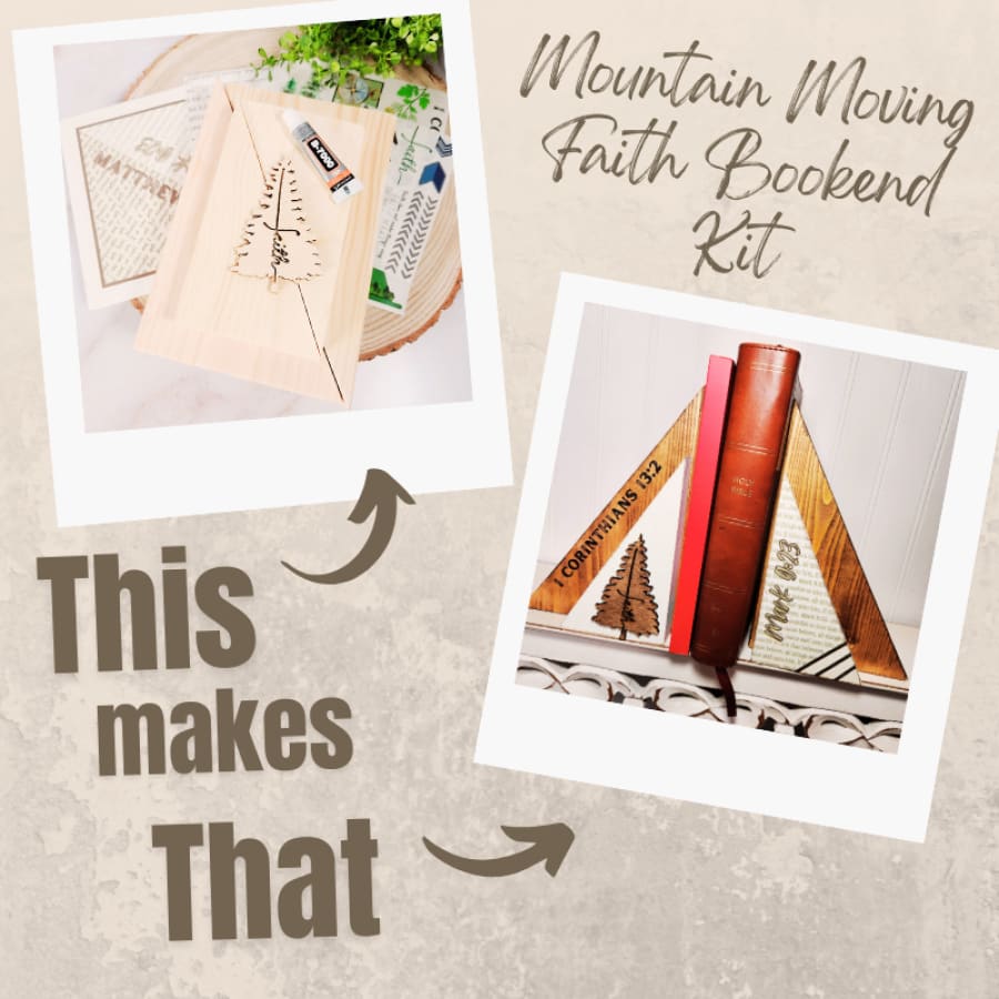 Mountain Moving Faith Bookend Kit