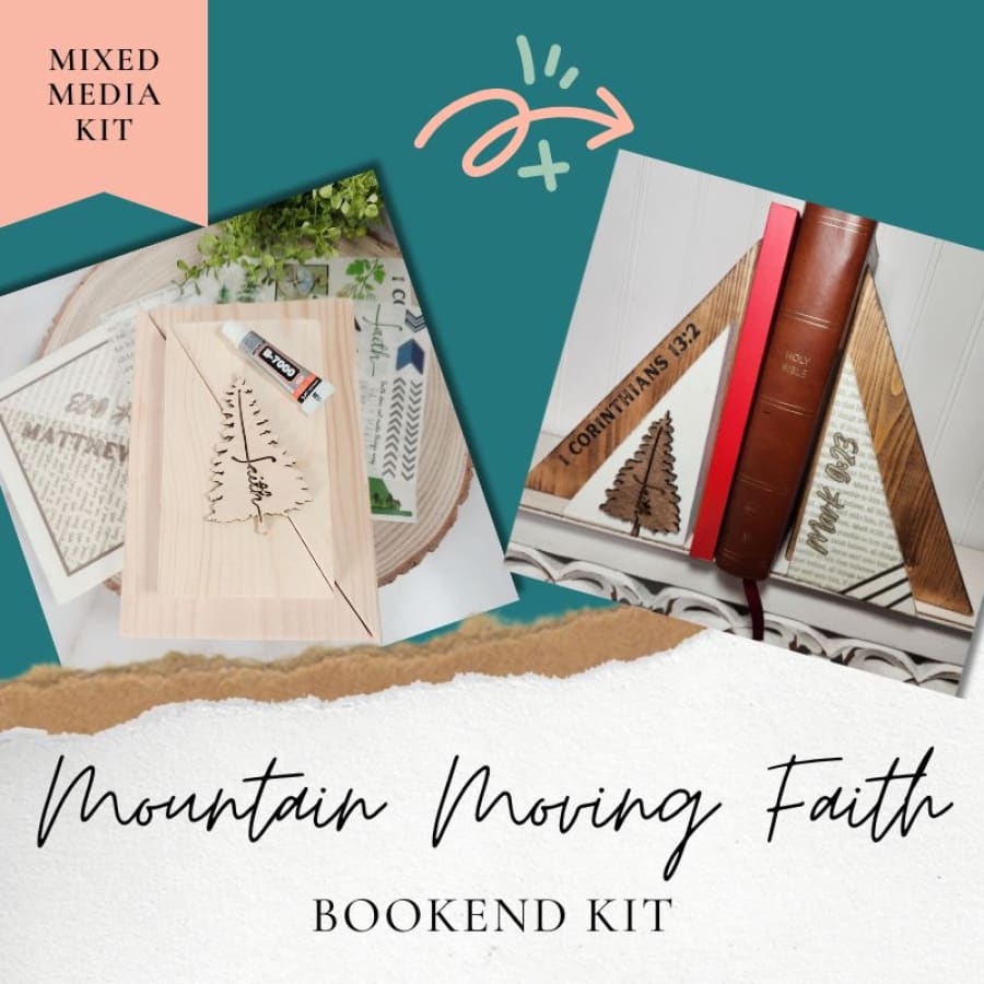 Mountain Moving Faith Bookend Kit