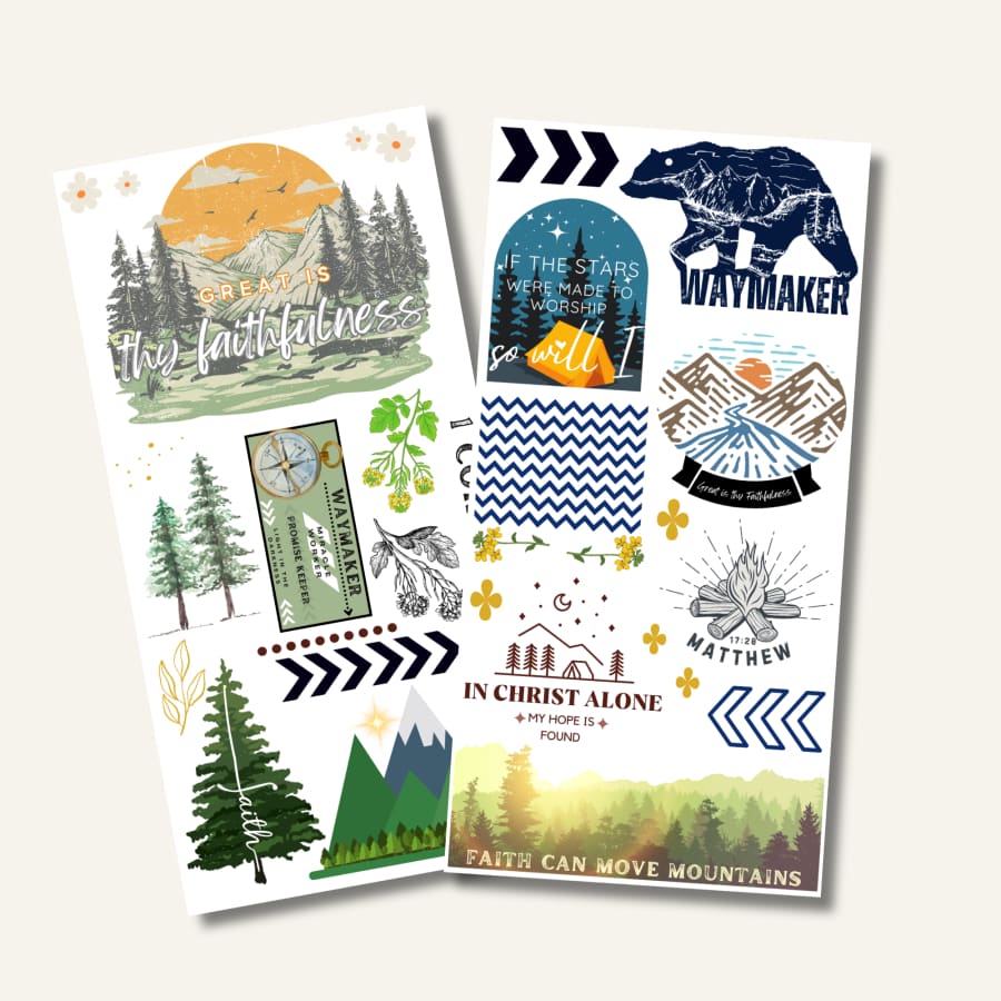 Mountain Moving Faith Limited Edition- 2 Sheet Set