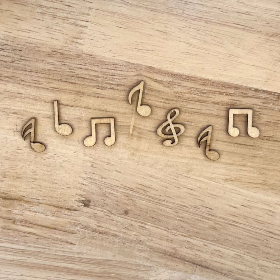 Music Note Cutouts For Decoupage [6-Pack]