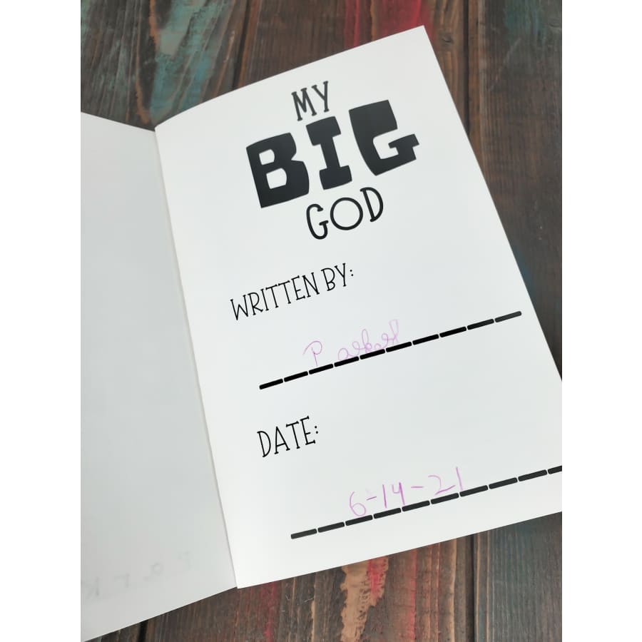 Bible journal for kids written and illustrated by your child