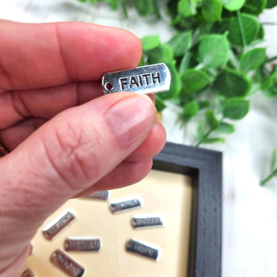 Mystery Packs of Inspirational Word Charms For Christian 