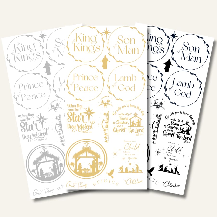Names Of Christ Ornament Maker Premium Rub On Transfers