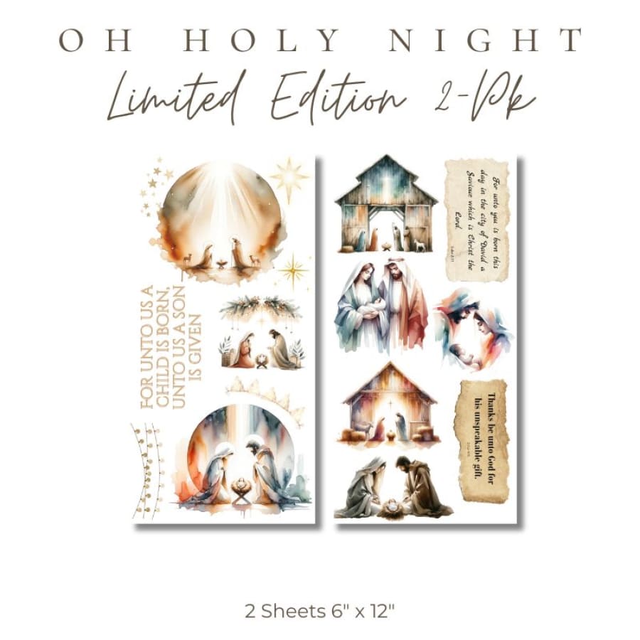 Oh Holy Night Christian [LIMITED EDITION 2 PK] Rub