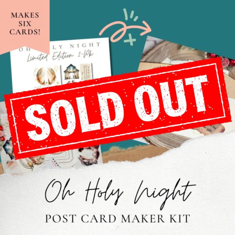 Oh Holy Night Post Card Maker Kit