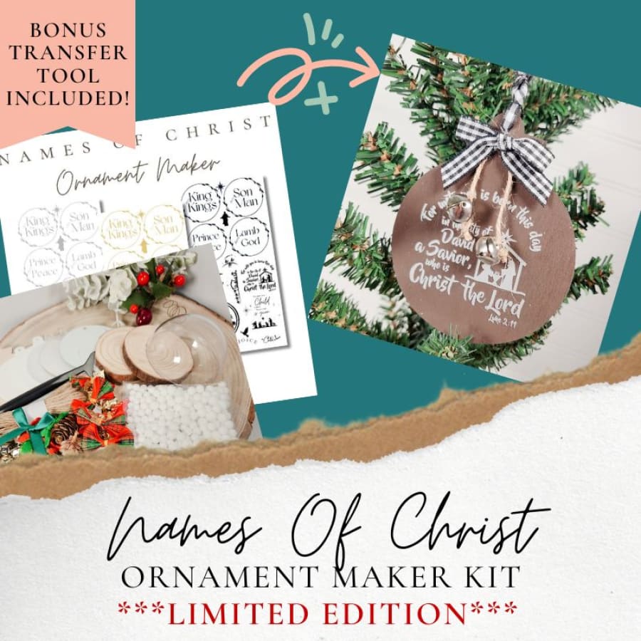 Ornament Maker Kit – DIY Scripture Ornaments with Rub