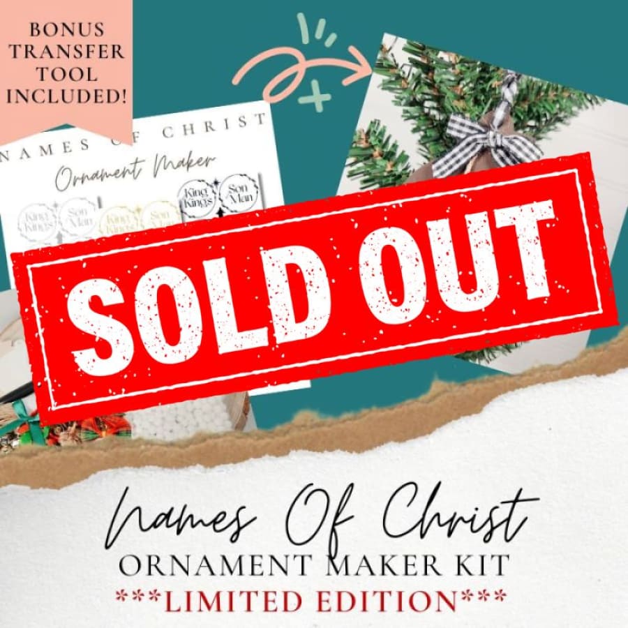 Ornament Maker Kit – DIY Scripture Ornaments with Rub-On