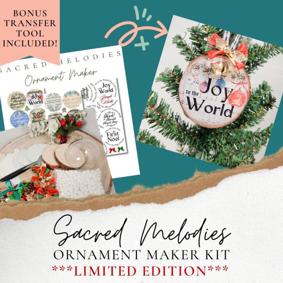 Ornament Maker Kit – DIY Scripture Ornaments with Rub