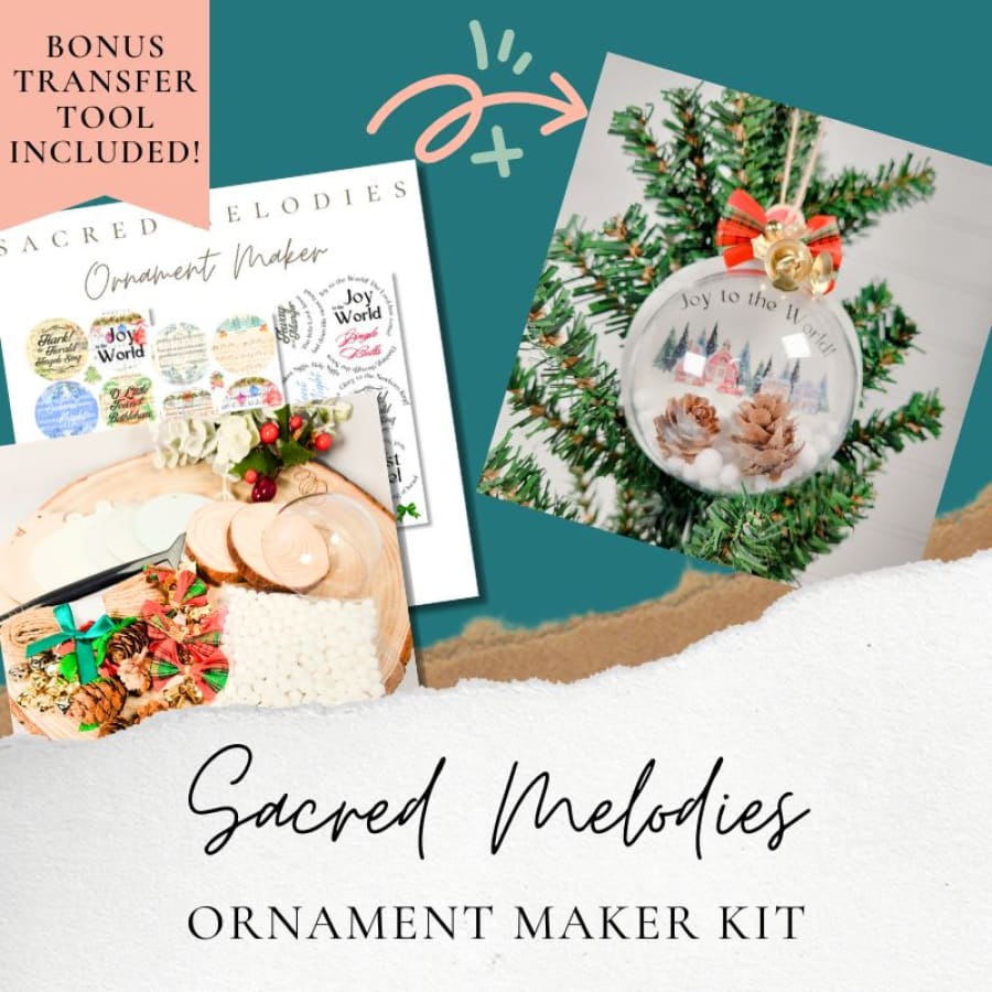 Ornament Maker Kit – DIY Scripture Ornaments with Rub-On