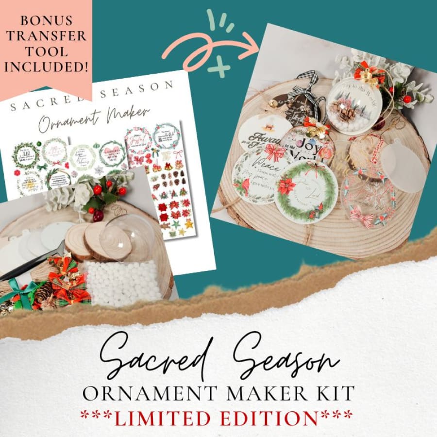 Ornament Maker Kit – DIY Scripture Ornaments with Rub