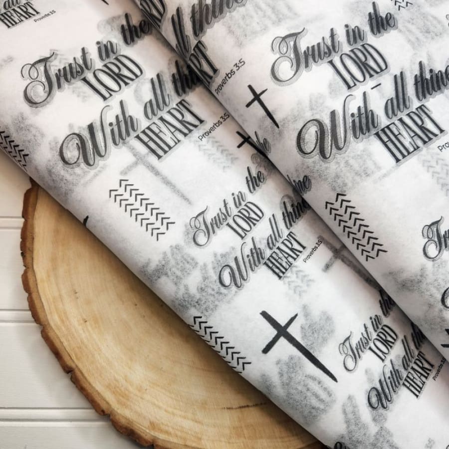 Proverbs 3:5 | Bible Verse Decoupage Paper Sheets