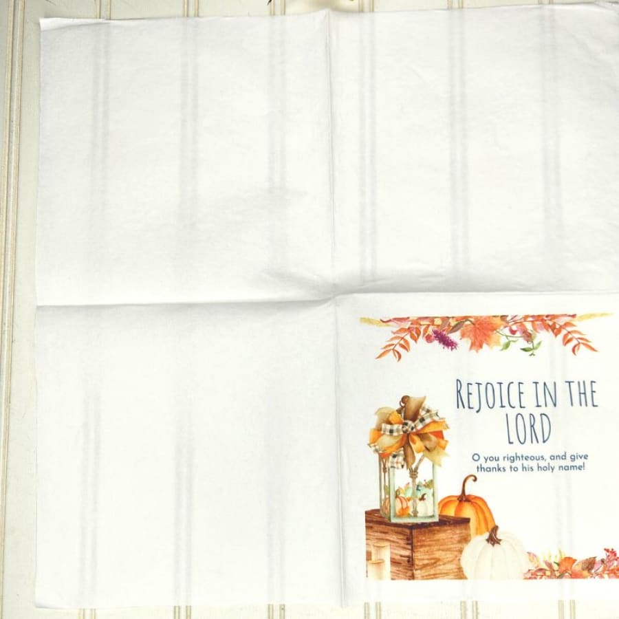 Rejoice In The Lord Psalms 97:12 Christian Paper Decoupage