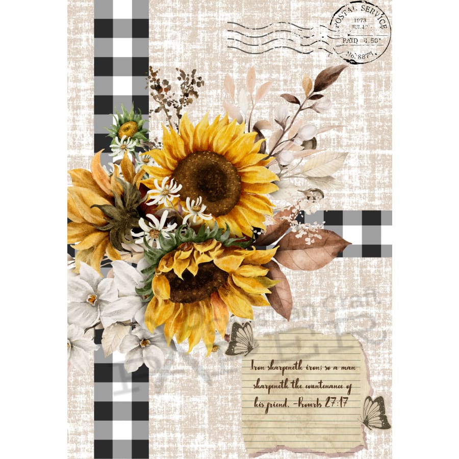 Rooted In His Word A4 Rice Paper 4-PK